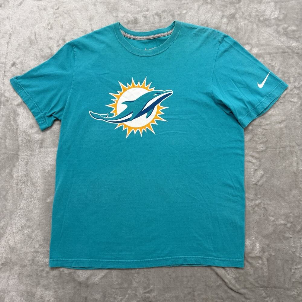 Nike Miami Dolphins NFL Teal Short Sleeve Graphic T-Shirt Size XL